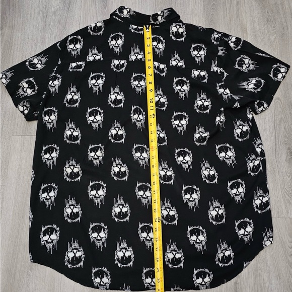 Men’s Social Collision Black Short Sleeve Shirt Size 3XL - Picture 9 of 9